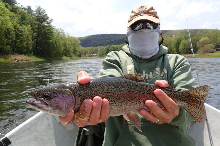 upper delaware river guided fly fishing in new york and Pennsylvania pocono mountains with jesse filingo