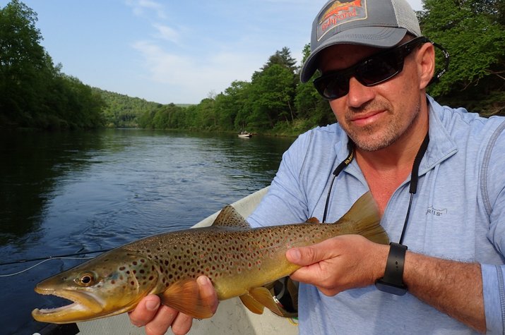 fly fishing the upper delaware river on the west branch delaware river for wild brown trout filingo fly fishing