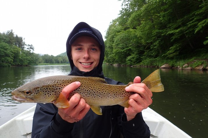 catching wild big brown trout on the delaware river with jesse filingo of filingo fly fishing