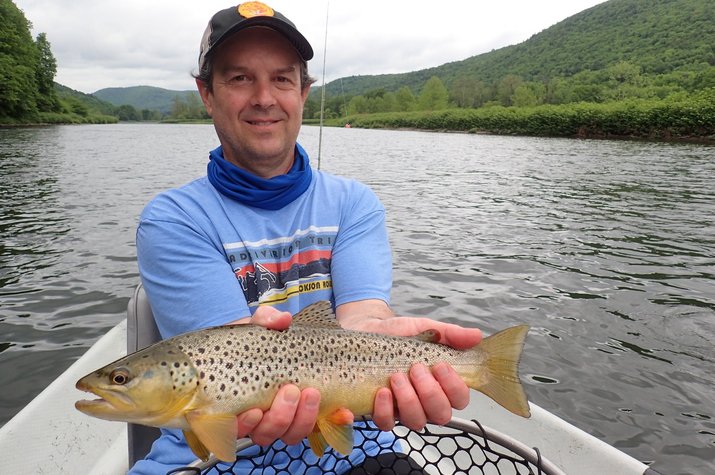 upper delaware river and pocono mountains guided fly fishing tours with jesse filingo of filingo fly fishing for brown trout