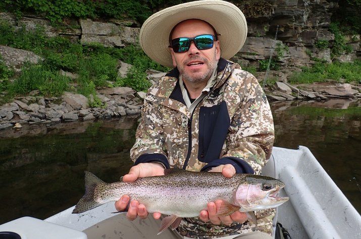 upper delaware river guided fly fishing for trout