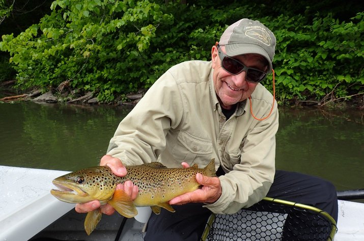 west branch delaware river brown trout fly fishing guide jesse filingo
