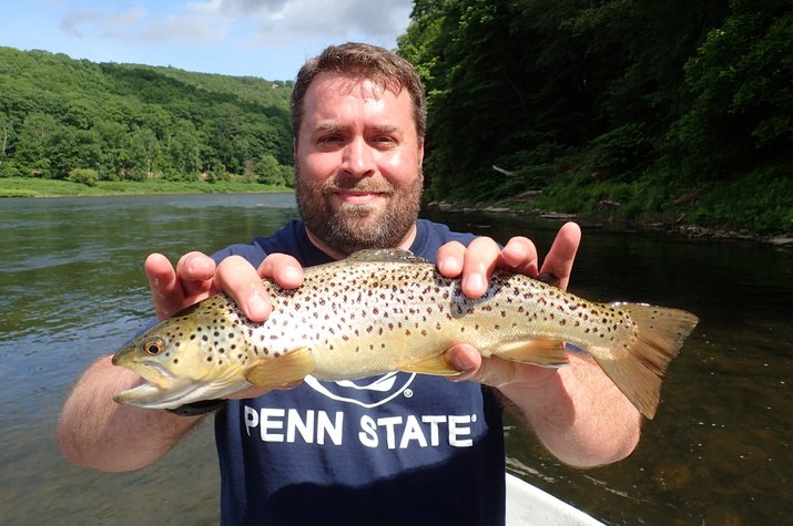 guided fly fishing upper delaware river pennsylvania fly fishing guide filingo fly fishing