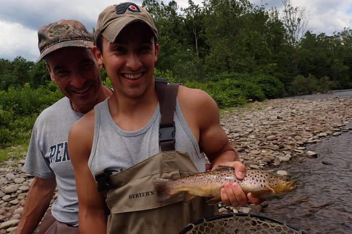 guided fly fishing the upper delaware river for wild trout with jesse filingo of filingo fly fishing