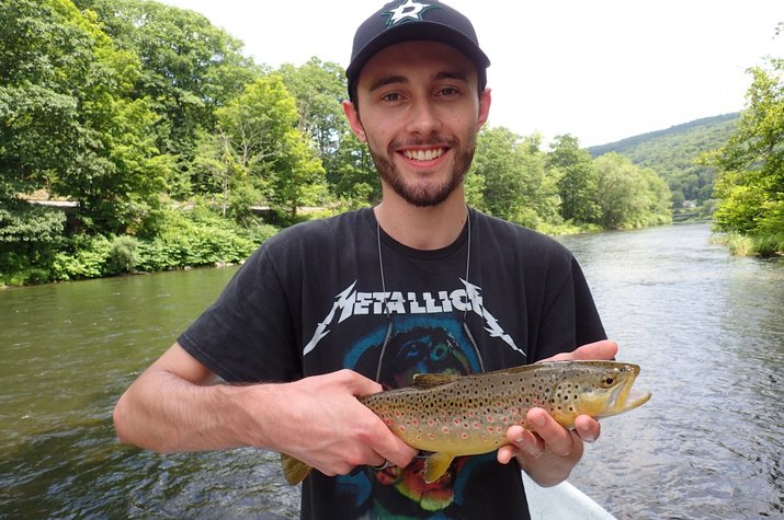 guided fly fishing upper delaware river new york fly fishing guide jesse filingo