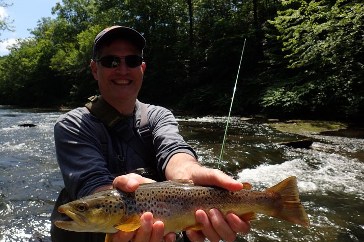 guided fly fishing tours in the pocono mountains for big trout with jesse filingo of filingo fly fishing