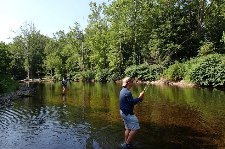 guided fly fishing tours on the delaware river for big trout with jesse filingo of filingo fly fishing