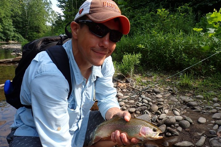 guided fly fishing tours for trout in the pocono mountains with jesse filingo of filingo fly fishing