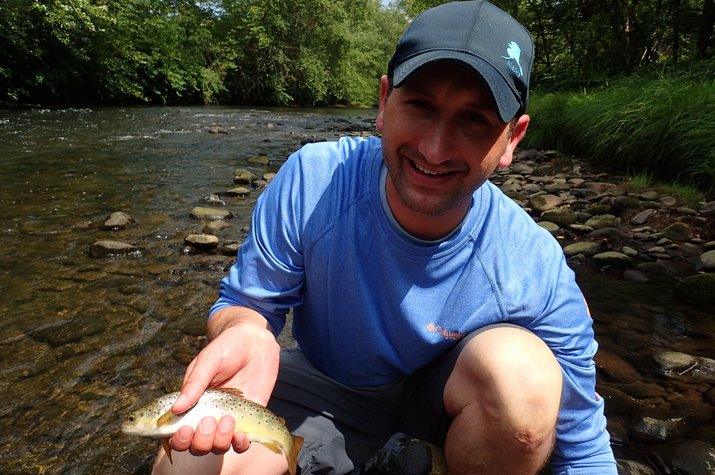 guided fly fishing in the pocono mountains for trout with jesse filingo of filingo fly fishing