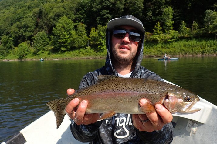guided fly fishing new york delaware river fly fishing guide jesse filingo