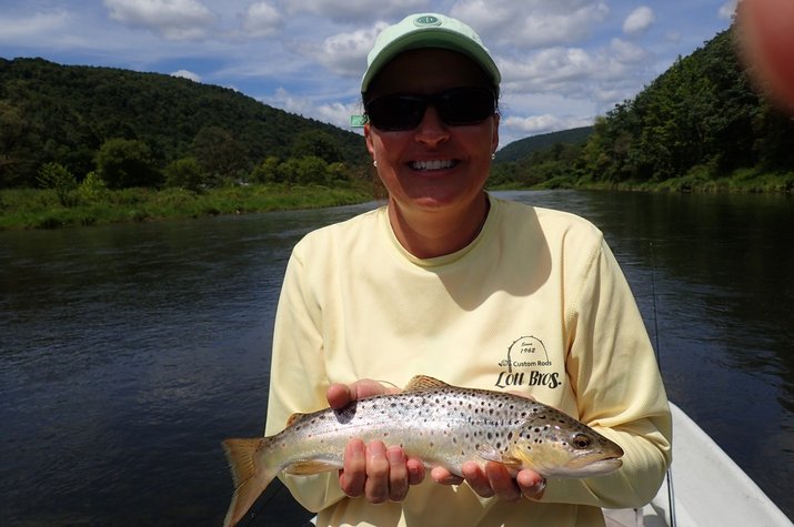 guided fly fishing float tours on the delaware river for big brown trout with jesse filingo of filingo fly fishing