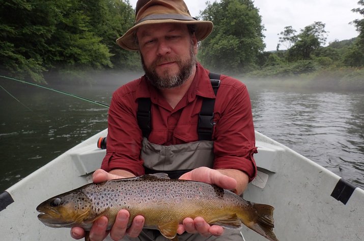 guided fly fishing tours with filingo fly fishing on the delaware river for wild trout