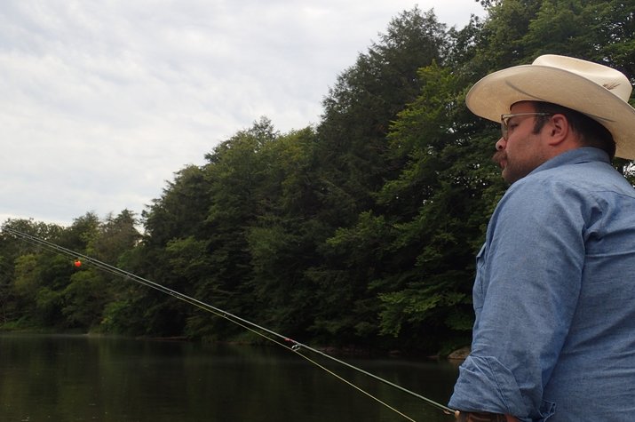 guided fly fishing float tours on the delaware river for wild trout with filingo fly fishing