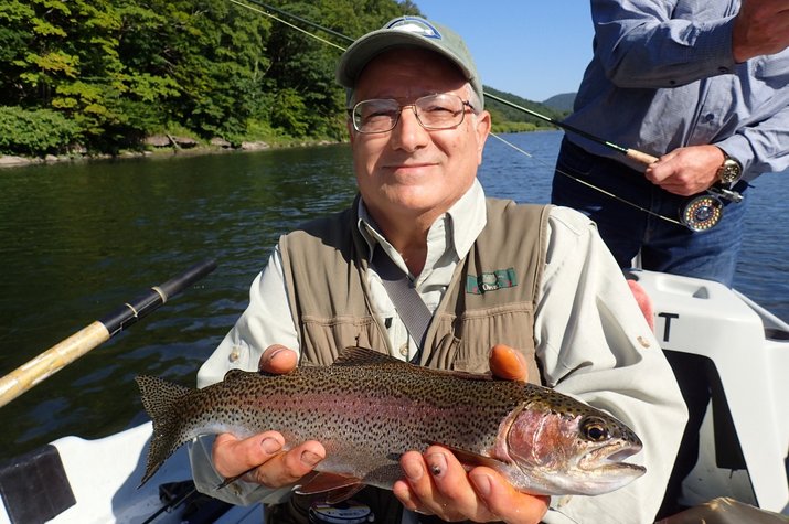 delaware river new york and pennsylvania guided fly fishing tours big brown trout jesse filingo
