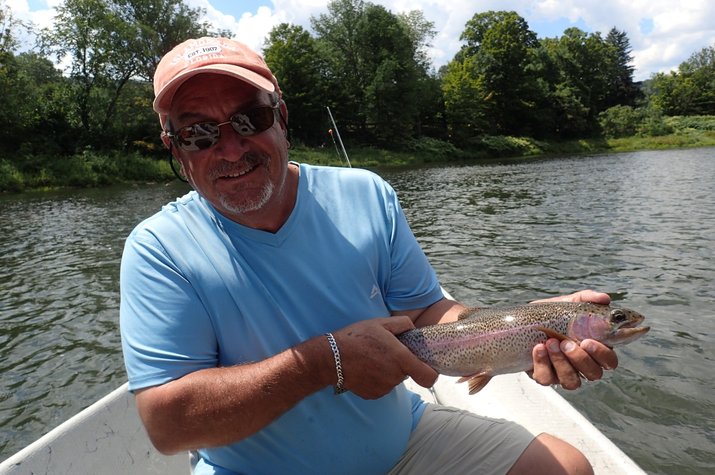 guided fly fishing delaware river new york west branch delaware river new york