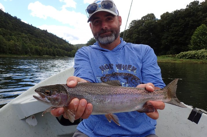 guided fly fishing upper delaware river new york and pocono mountains pennsylvania filingo fly fishing