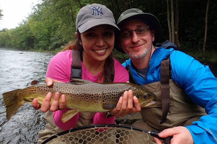 fly fishing for wild brown trout in the pocono mountains with jesse filingo of filingo fly fishing