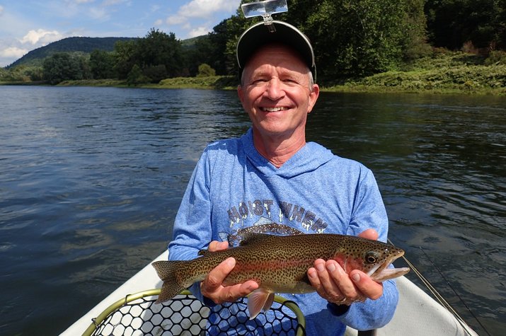 guided fly fishing upper delaware river new york and pennsylvania fishing guide jesse filingo