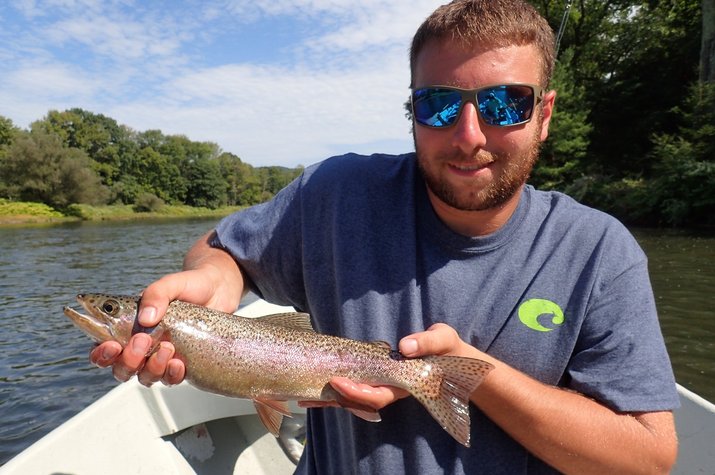 new york upper delaware river west branch delaware river guided fly fishing trips jesse filingo big brown trout