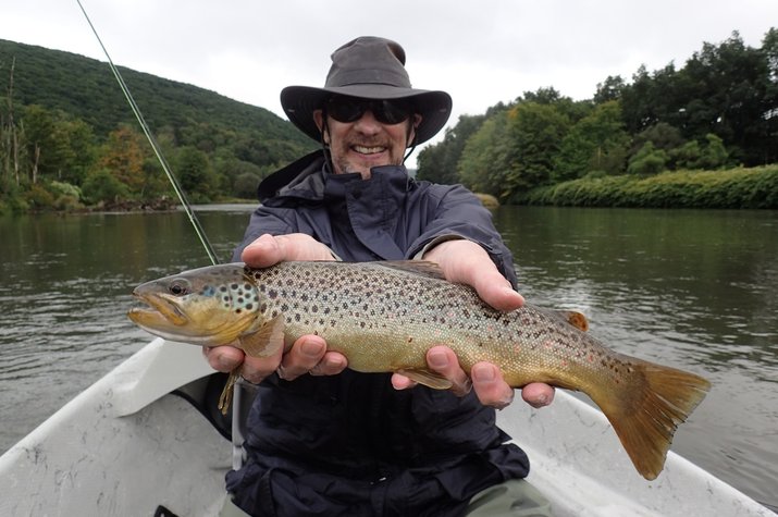 guided fly fishing west branch delaware river jesse filingo