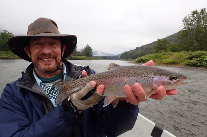guided fly fishing float trips on the delaware river for big rainbow trout