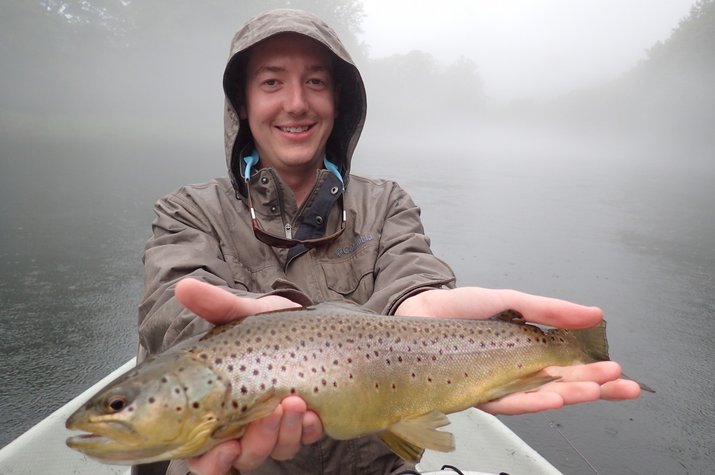 guided fly fishing on the upper delaware river with jesse filingo of filingo fly fishing for wild trout