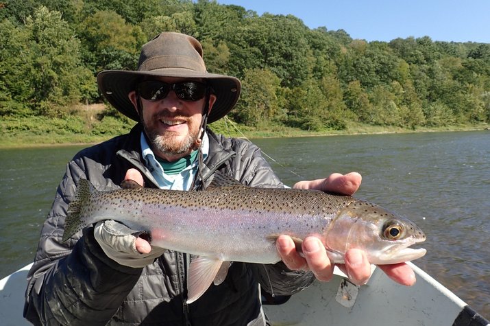guided fly fishing float trips on the delaware river for wild trout with jesse filingo of filingo fly fishing