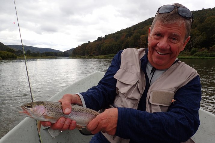 guided fly fishing tours on the delaware river for wild trout with filingo fly fishing