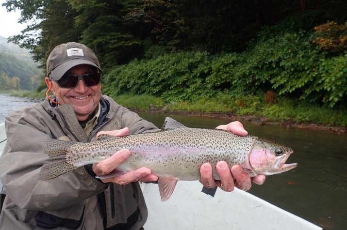 fly fishing the delaware river for big trout with guide jesse filingo of filingo fly fishing