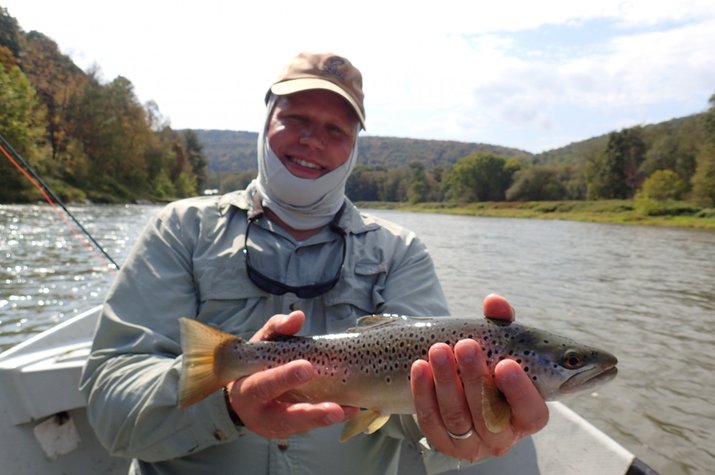 delaware river guided fly fishing for trout with jesse filingo of filingo fly fishing