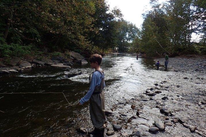 guided fly fishing pocono mountains pennsylvania fishing guide jesse filingo