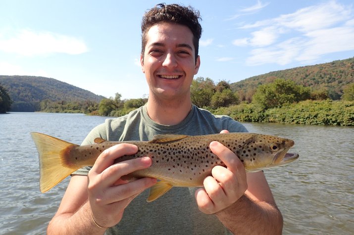 guided fly fishing new york and Pennsylvania west branch delaware river 