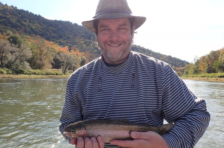 guided fly fishing float tours new york upper delaware river wild trout filingo fly fishing