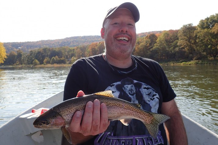 guided fly fishing for big trout new york and pennsylvania upper delaware river west branch delaware river jesse filingo