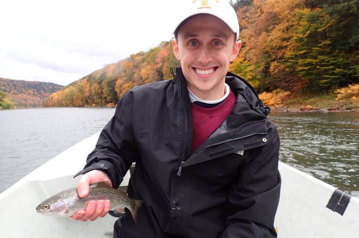 guided fly fishing delaware river new york pocono mountains pennsylvania with filingo fly fishing