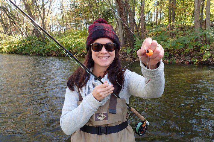 guided fly fishing in the pocono mountains for wild trout with filingo fly fishing