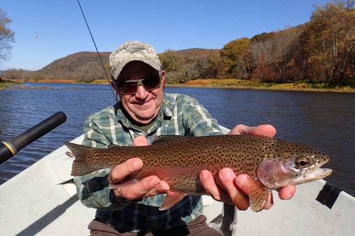 guided fly fishing tours on the delaware river for big trout with jesse filingo of filingo fly fishing