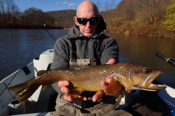 guided fly fishing float tours on the delaware river for big brown trout with jesse filingo of filingo fly fishing